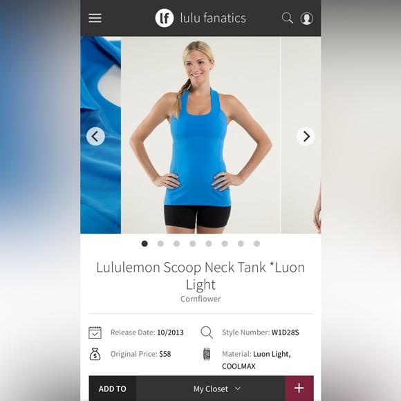 Lululemon‎ Scoop Neck Tank - Picture 1 of 12